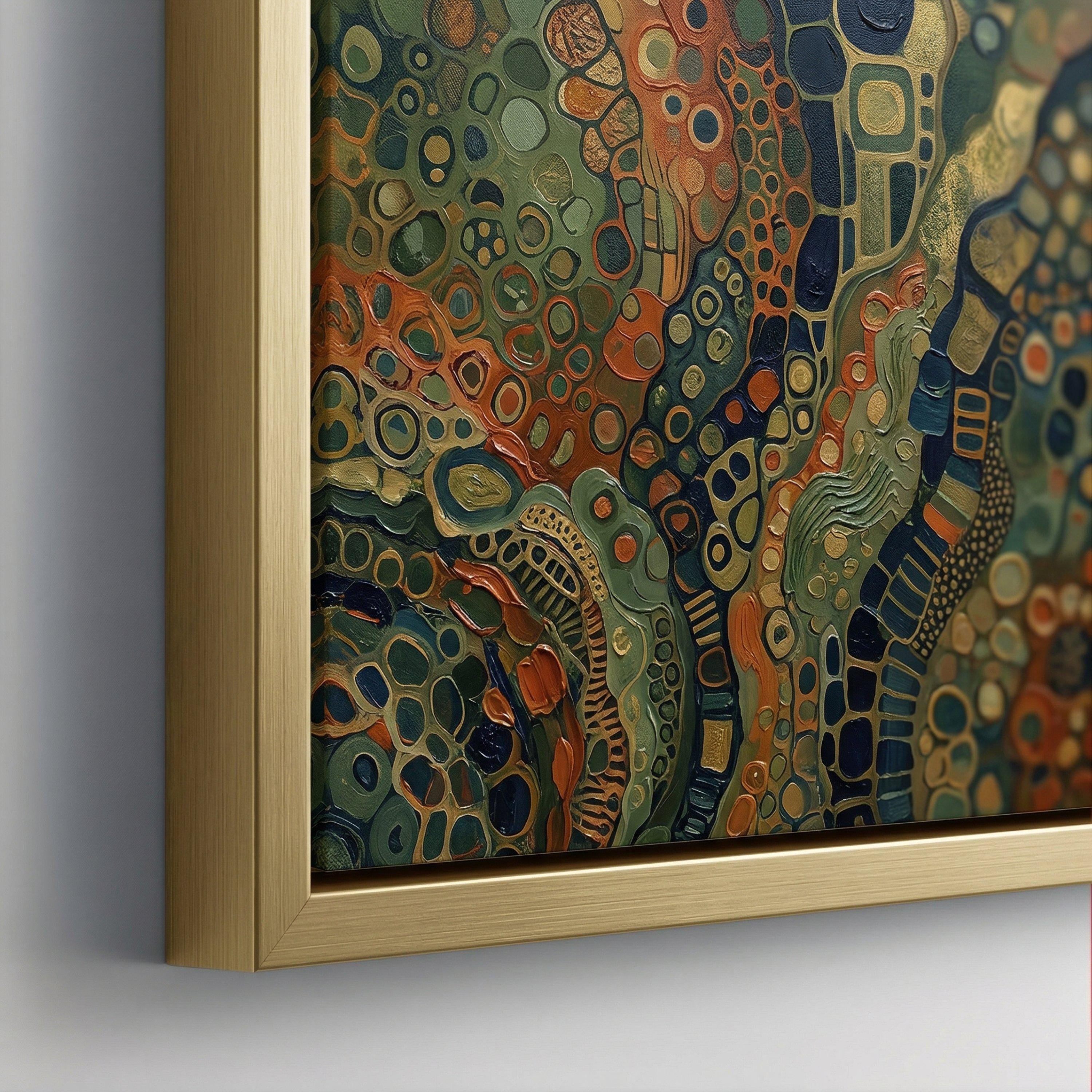 ArtTherapyCanvas Vibrant Indoor Garden Scene Canvas Wall Art